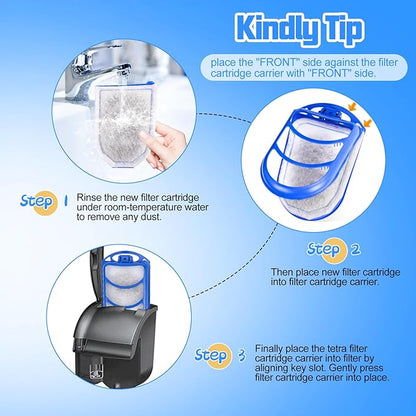 15 Pack Carbon Filter Large Compatible with Tetra Whisper EX30/EX45/EX70 Filters, Replacement Filter Cartridges Compatible with Whisper EX30/EX45/EX70 Filters