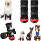 Dog Shoes for Medium Large Size Dogs, Breathable Dog Shoe for Hot Pavement, Dog Booties and Paw Protectors to Prevent Licking, Anti-Slip Dog Boots with Reflective for Summer, Hiking, Snow (Size 3)