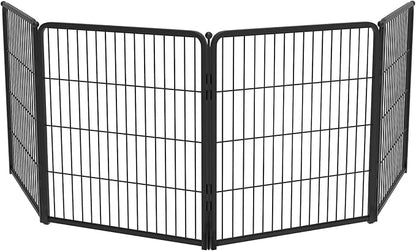 FXW Homeplus Unleashed Indoor Dog Playpen - Stress-Free and Safe Play, Heavy Duty 32 Inch 4 Wire Panels Dog Pen for Small and Medium Dogs, Black│Patented