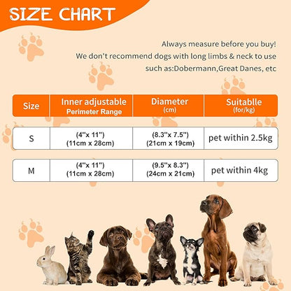 Adjustable Cat Collar Soft to Stop Licking After Surgery for Kitten, Alternative to Cone of Shame, Donut Cone for Cats, Pet Elizabethan Collar (Rabbit, Small)