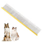 8.5 Inch Dual Tooth Pet Comb for Mats and Tangles，Professional Grooming Comb Removing Excess Hair for Long-Haired Cats and Dog Kit,Prevent Undercoat, Excess Hair,Mats and Tangles,Pet Essential