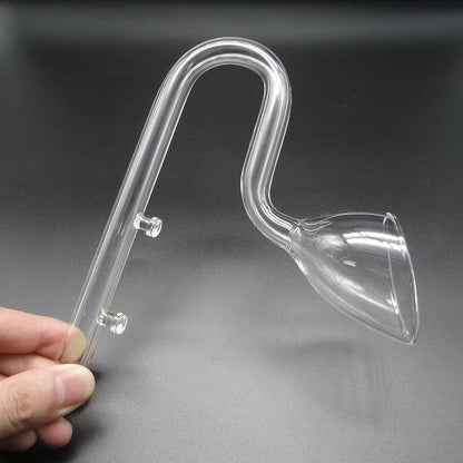 Glass Lily Pipe Outflow for Aquarium Planted Tank (13mm for 12/16mm (1/2" ID) tubing)