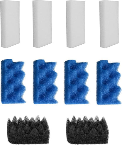 10Pcs Bio Foam Value Pack for Fluval 106/107 Aquarium Filter Media