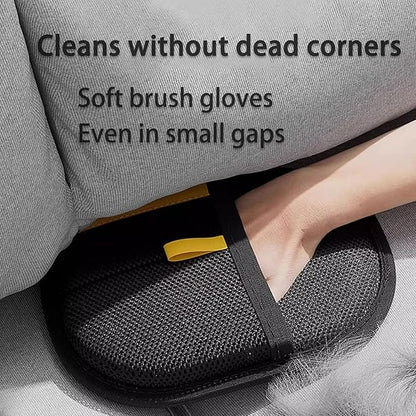2 Pcs Pet Hair Remover Glove, 2025 Upgrade Reusable Double Sided Electrostatic Gloves Pet Hair Remover, Washable Pet Grooming Gloves for Couch, Furniture, Carpet, Car Seat (2Pcs)