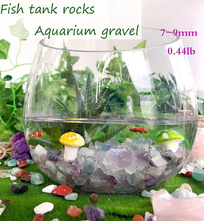 Amethyst Healing Crystal Chips Bulk Gemstones Sets Tumbled Chips Crushed Stones Crushed Crystals Natural Rocks for Fountain Rocks Decoration Reiki Energy Balancing Meditation Aquarium Gravel 0.44lb