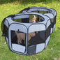 2-in-1 Dog Playpen, Pop Up Cat Puppy Pet Playpen, Indoor Outdoor Cats Enclosed, Cat Tent Crate Cage Kennel, Portable Playpen for Kitten and Small Animals(No Divider, Unified Space)
