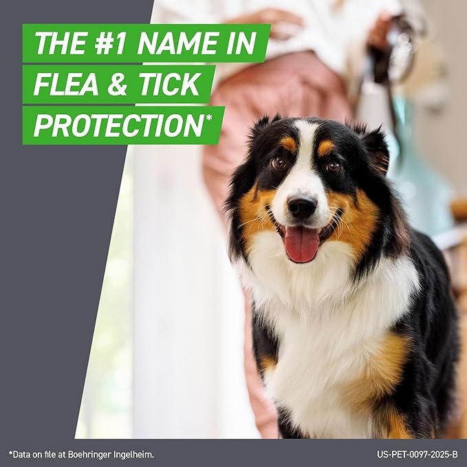FRONTLINE Plus Flea and Tick Treatment for Large Dogs Up to 45 to 88 lbs. 8 Treatments
