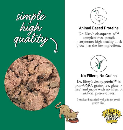Dr. Elsey's® cleanprotein® Duck & Chicken Homestyle Recipe All-Meat Pouch (Pack of 12)