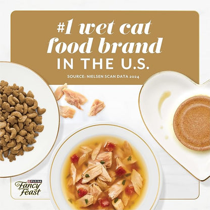 Fancy Feast Gems Pate Cat Food Mousse Salmon or Tuna and a Halo of Savory Gravy Wet Cat Food Variety Pack - (1) 8 ct. Boxes - 8 ct. Box