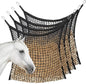4 PCS Slow Feed Hay Net for Horses, Large Capacity Hay Bags for Horses Goats Sheep Donkey Trailer Full Day Feeding, Easy to Fill and Hang, Black, 35 x 31 Inch