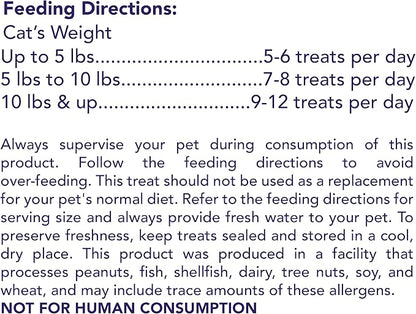 Get Naked Digestive Health Crunchy Cat Treats 2.5oz - Chicken Flavor, Grain-Free Cat Probiotics for Indoor Cats, Supports Healthy Digestion, Dental Health & Immunity, Made in The USA