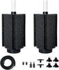 100-120 Gal Large Aquarium Sponge Filter with Air Stone and Ceramic Media,2 Pack Quiet Fish Tank Filters fit Breeding Fry Betta Shrimp Fish Tank