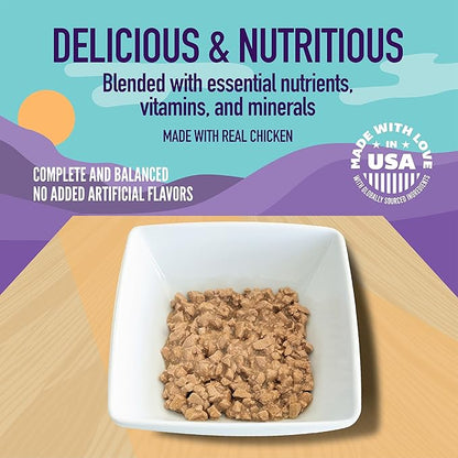 A Strong Heart Canned Wet Cat Food, Prime Filets Chicken Dinner in Gravy - 5.5 oz Cans (Pack of 24), Made in The USA with Real Chicken