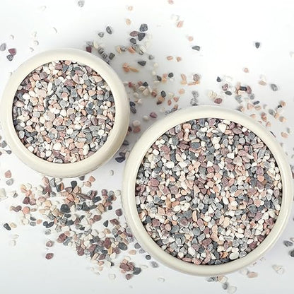5lbs Natural Gravel Pebbles for Succulents and Cacti, 1/5 Inch Decorative River Stones – Perfect for Vases, Aquariums, Terrariums, and Outdoor Gardening, Mixed Colors (Mixed, 5 Pounds)