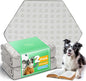 FXW Washable Pee Pads for Dogs, Puppy Pads with Super Absorbent, Specifically Designed for FXW Rollick/Homeplus 32/40/45inch 6 Panels Dog Playpen, 35" Hexagon, Khaki, 2 Packs