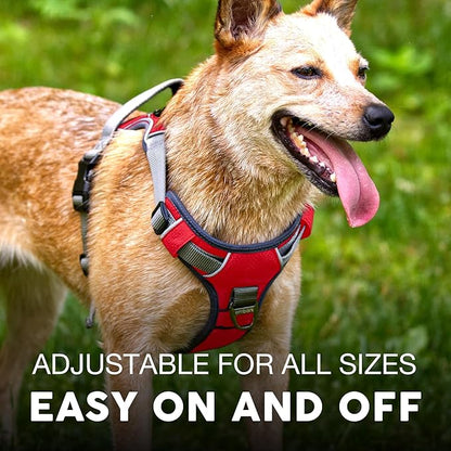 Embark Adventure Dog Harness, Reflective Trim No Pull Dog Harnesses for Small Sized Dogs - Military Grade Nylon, Front Clip with Gel Lined Handle.