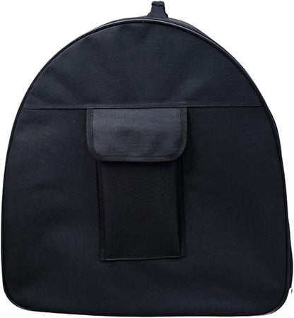 Fabric Portable Pet Kennel/Shelter, Single, Black 20"x20"x19.5" - Car Seat-Belt Fixture Included