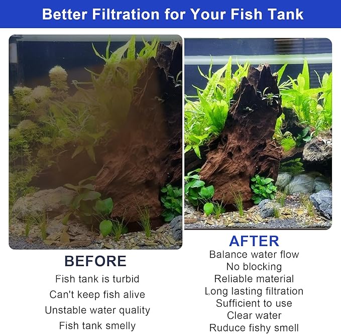 16 PCS Replacement Canister Filter Pad Compatible with Pennplax Cascade 1200/1500 CCF4UL/CCF5UL, Aquarium Sponge Media Parts Canister Filter Floss Pads for Fish Tank