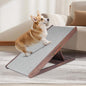 Folding Dog Ramp for Bed, Couch, Car, SUV & RV - Adjustable 4 Heights (12.2"-19.2"), 35.4" Long Wooden Pet Ramp with Non-Slip Mat & Safety Rails - Supports Pets up to 200 lbs