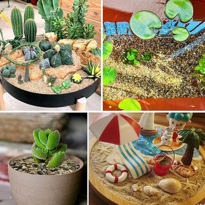 20lbs Aquarium Gravel, 1/8"(2-4mm) Natural River Rocks Succulent Cactus Pea Gravel for Plants, Fish Tank, Decorative Pebbles for Gardening, Flower Pots, Vase Fillers, Landscaping