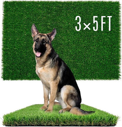 Dogs Grass for Potty Training, Artificial Grass for Dogs Puppy Fake Grass Pads 3×5ft Large Supplies Pets Litter Rugs for Puppy Training