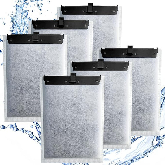 driamor 6 Pack Large Filter Cartridges Compatible with Whisper Filters 20i/40i IQ20/30/45/60 PF20/30/40/60, Aquarium Filter Cartridge Replacement Assembled Compatible with ReptoFilter 125GPH