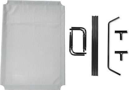 Amazon Basics Cooling Elevated Breathable Pet Bed For Dog, X-Large (60.1 x 37.1 x 8.9 Inches), 1 count, Grey