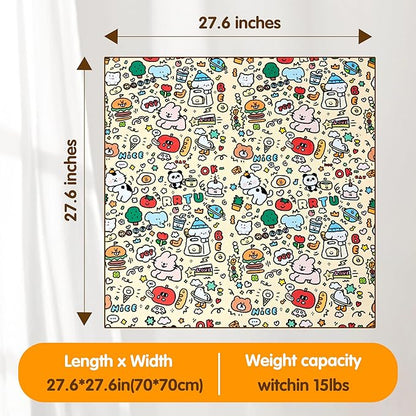 27.6" Large Cat Grooming Wrap, Cat Grooming Supplies, Cat Wrap for Cutting Nails, Self-Adhesive Cat Grooming Bag for Cats Within 15lbs Cat Restraint for Nail Clipping, Medicine Taking(Yellow)