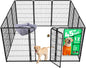 FXW Homeplus Unleashed Indoor Dog Playpen - Stress-Free and Safe Play, Heavy Duty 45 Inch 12 Wire Panels Dog Pen for Large Dogs, Black│Patented