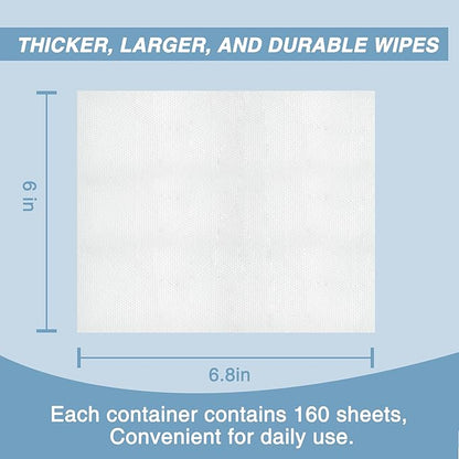 Antifungal and Antibacterial Wipes for Dogs & Cats, Dog Yeast Infection Treatment Wipes, All Natural Grooming Wipes for Cleaning, Help with Hot Spots, Ringworm, and Skin Infections, 160 Count