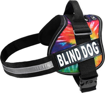Doggie Stylz Blind Dog Harness No Pull No Escape Dog Vest for Blind Dogs Adjustable Vest with Handle Blind Dog Accessories and Patches for Training and Mobility