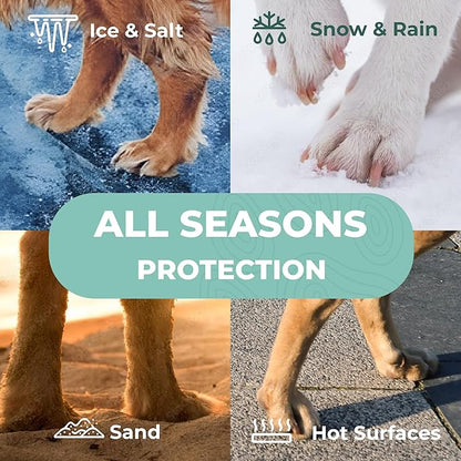 Forticept PAW Balm | Dog Paw Protector from Hot Pavement, Dirt, Salt, Ice and Snow | Soother and Moisturizer for Cracked Dog Paw Pads | Natural Wax Based, Lick Safe 3 oz