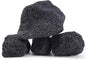 2-6 Inches Large Natural Black Lava Rock 4 PCS Aquarium Rocks for Aquascaping, Aquarium Landscaping, Terrariums, Fish Tank Decoration, Vivariums, Paludarium, Reptile and Amphibian Enclosures