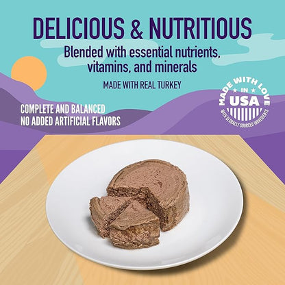 A Strong Heart Canned Wet Cat Food, Turkey & Giblets Dinner - 5.5 oz Cans (Pack of 24), Made in The USA with Real Turkey & Savory Giblets