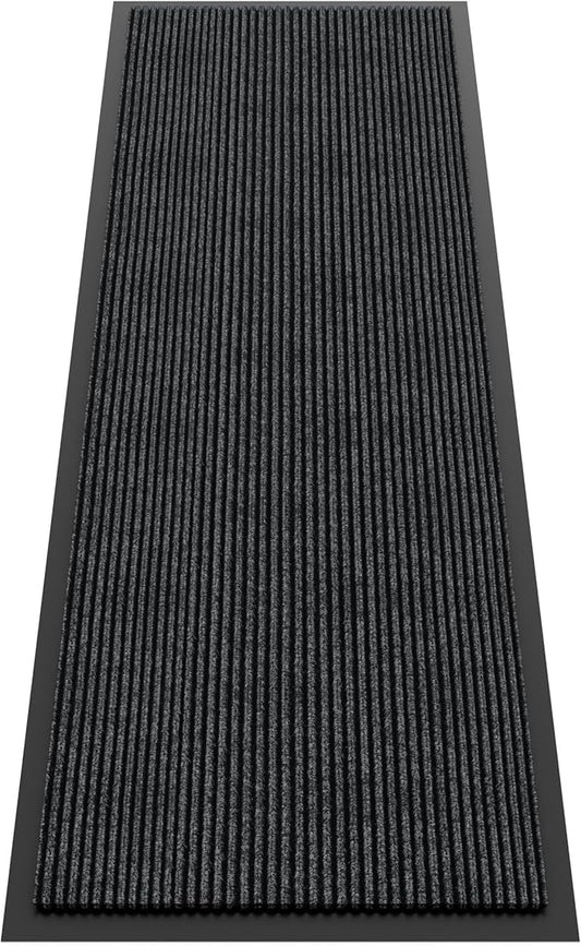Front Door Mat, 10' x 3' Commercial Floor Mat, Heavy Duty Welcome Mat, Rubber Backing Non Slip Doormat for Entryway