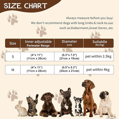 Adjustable Cat Collar Soft to Stop Licking After Surgery for Kitten, Alternative to Cone of Shame, Donut Cone for Cats, Pet Elizabethan Collar (Cow, Medium)