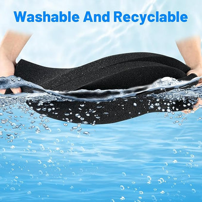 Aquarium Sponge Filter – Cut-to-Fit Filter Foam for Most Fish Tanks, Efficiently Traps Debris & Particles, Easy to Clean Prefilter Sponge for Aquarium, Dye-Free, 20x20x1 Inch, (50PPI)