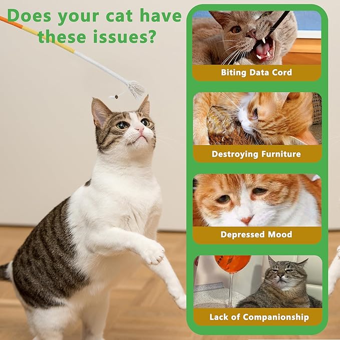 3pcs Safe Cat Rope Toy,Teeth Clean Toy for Cat, Cat Chew Toys for Indoor Cat,Kitten Interactive Toys