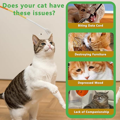 3pcs Safe Cat Rope Toy,Teeth Clean Toy for Cat, Cat Chew Toys for Indoor Cat,Kitten Interactive Toys