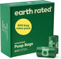Earth Rated Dog Poop Bags Value Pack, Leak-Proof and Extra-Thick Pet Waste Bag for Big and Small Dogs, Refill Rolls, Unscented, 600 Count