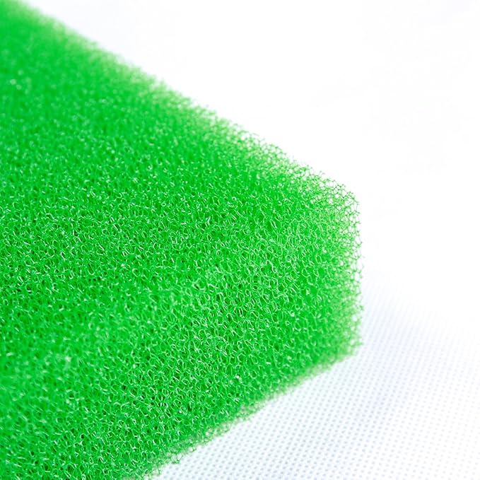 AQUANEAT Aquarium Filter Sponge Open Cell Foam Sheet Bio Sponge Filter Media Pad HMF Fish Tank Sump Divider (23" Lx 12.25" W x 2" H, Green)