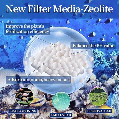 6 Pack Large Replacement Fish Filter Cartridges Aquariums,Carbon Filter Cartridges Compatible with Whisper EX30 EX45 EX70 Filters