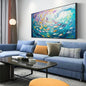Fish Canvas Wall Art, Abstract School of Fish Canvas Wall Art, School of Fish Painting Canvas, School of Fish Wall Art, Fish Wall Decor, Fish Pictures Wall Decor, Bedroom Canvas Wall Decor (Black Framed, 30"x17" | 76x43cm)