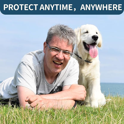 Flea and Tick Collar for Dogs 4 Pack, 32 Months Prevention, Waterproof, Adjustable for Small Medium Large Dogs Puppies (Black and Grey)