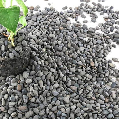 7lb Natural River Rocks Pebbles for Plants & Succulents, Decorative Outdoor Landscaping Garden Rocks, Mexican Beach Pebbles for Aquarium & Vase Decor