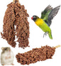 Fhiny Millet Spray for Birds, 3 PCS Natural Sun-Dried Red Sorghum Grain for Birds Seed Original Parrot Treats & Supplement Parakeet Food for Cockatiels Lovebirds Finches Budgies Pigeons Hamsters