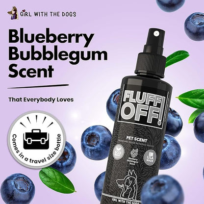 FLUFF OFF Pet Scent (Blueberry Bubblegum) 8 Oz - for Cats and Dogs - Made in USA