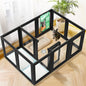 FXW AuraSpace Acrylic Indoor Unleashed Dog Playpen for Small and Medium Dogs, 30 Inch, 12 Panels, Black