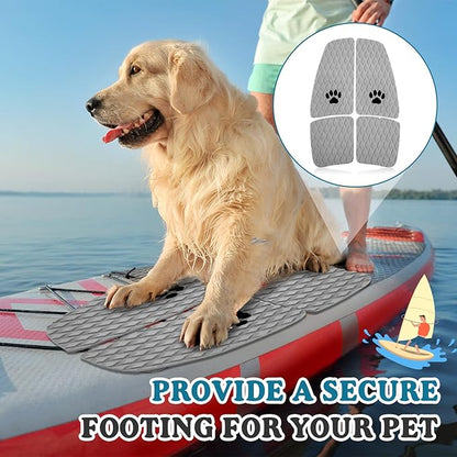Dog Traction Pad Dog Paddle Board Kayak Accessories 21.2 x 15.3 Inch Non Slip Deck Grip Mat Surfboard Traction Good Grip EVA Foams for SUP Skimboard Paddleboard Surfboard