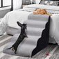 Dog Stairs&Steps for High Beds Up to 28'', 5-Step Dog Ramp for Small Medium Dogs with Washable Cover, Pet Steps for Cats to Get on Couch and Sofa, Durable Foam Ladders, 24.4" Tall, Grey